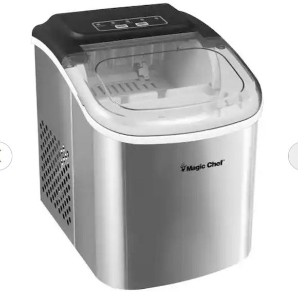 Magic Chef 27 Lb Countertop Ice Maker Stainless Steel HMIM27ST